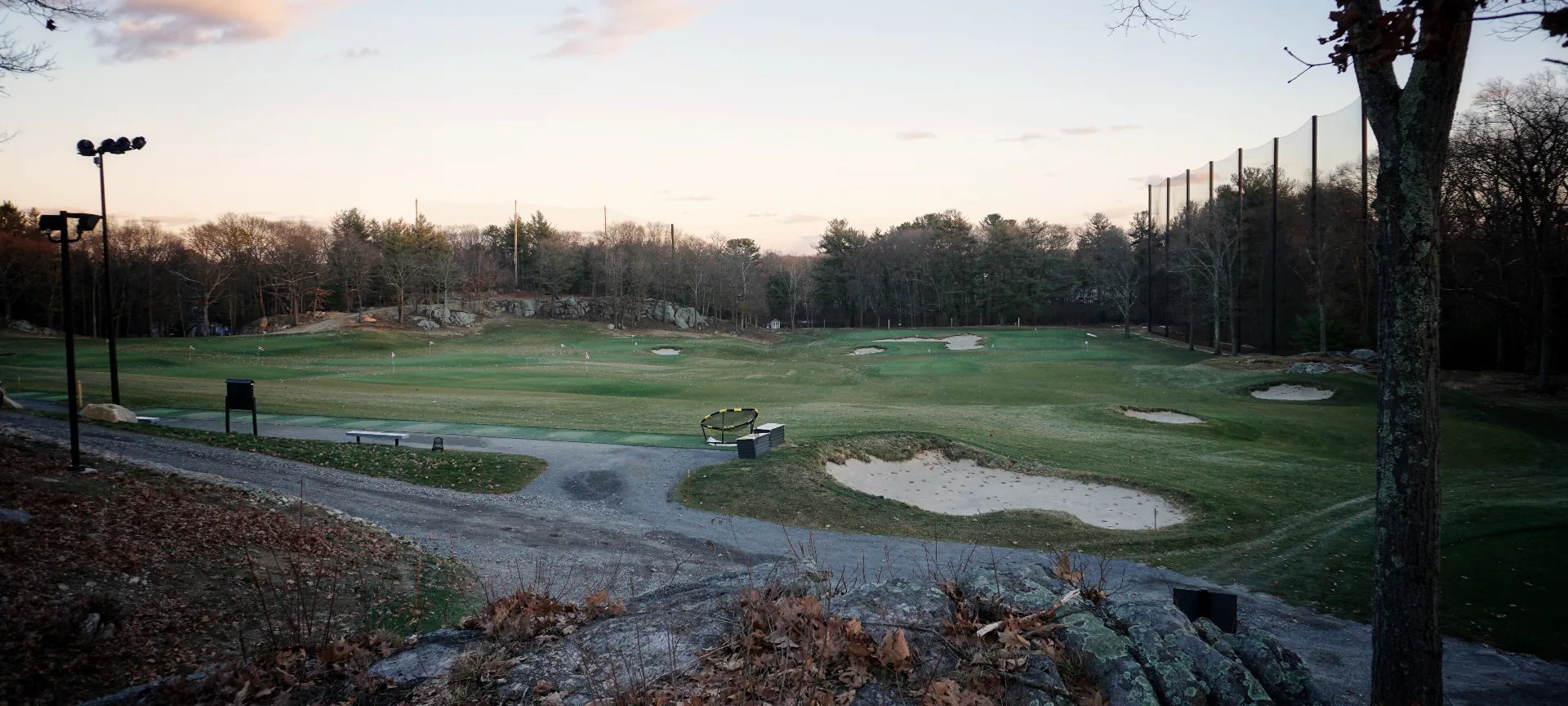 KOHR Golf target greens at dusk
